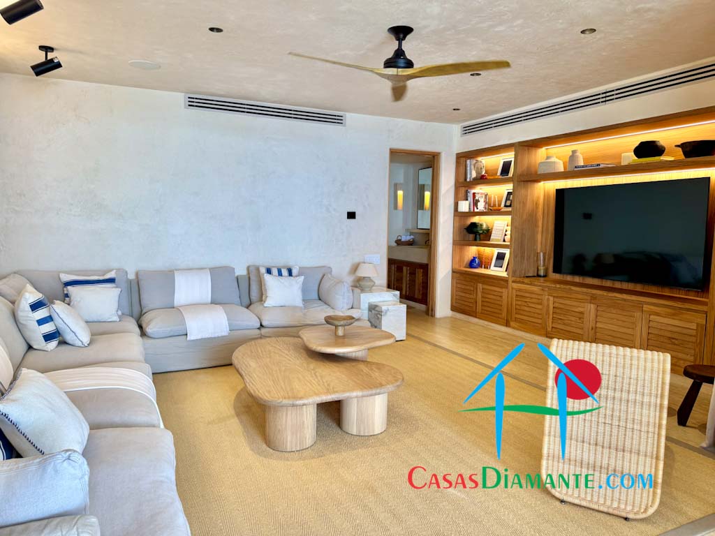 Real Diamante Del Mar Casa Palapas - Sala de televisión 1